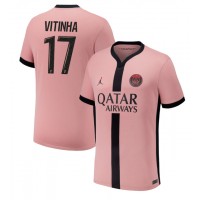 Maglia Calcio Paris Saint-Germain Vitinha #17 Terza Divisa 2024-25 Manica Corta